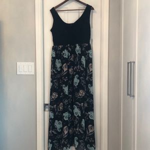 Torrid Black/floral maxi dress
